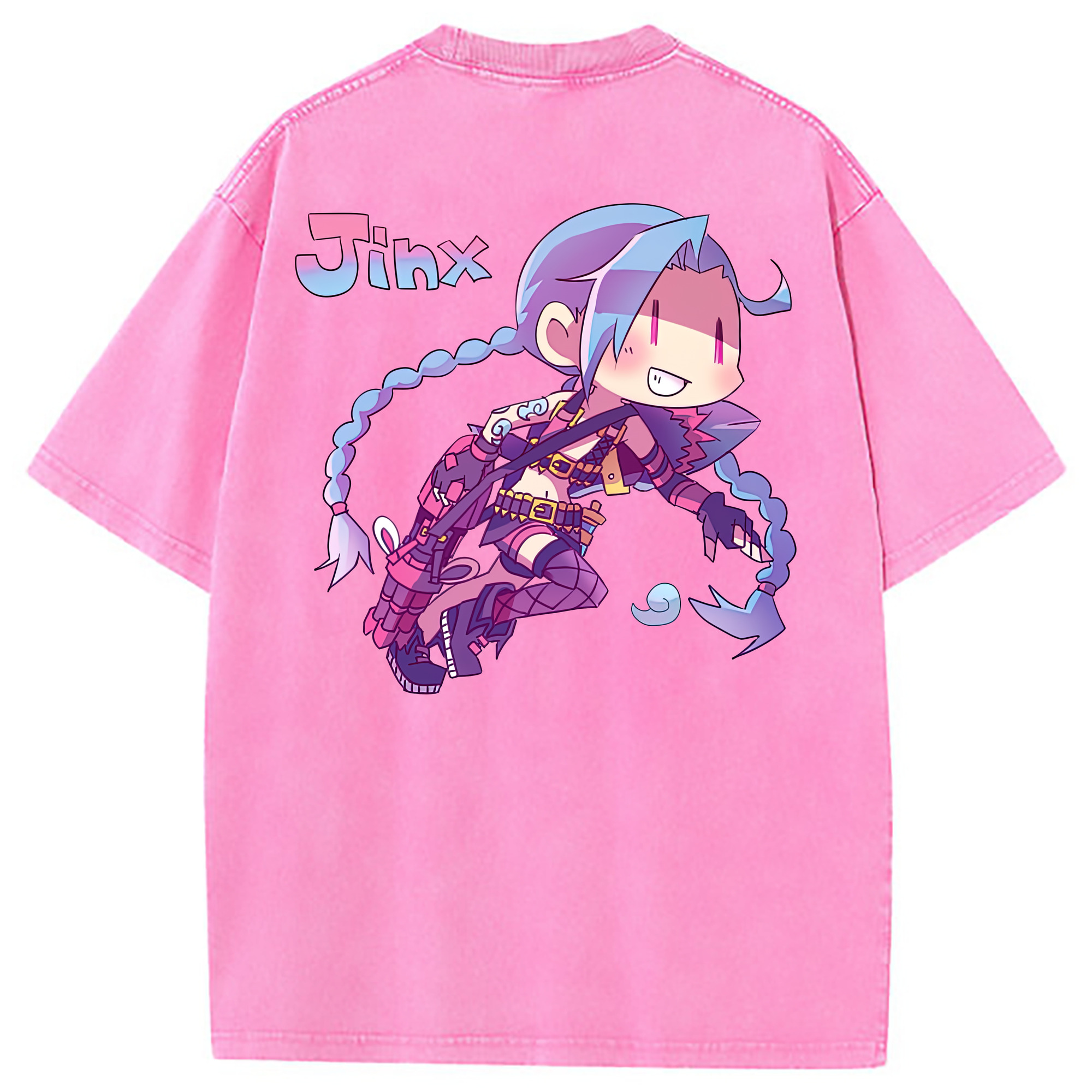 （画像用） リーグ・オブ・レジェンド League of Legends LOL 綿100% ヴィンテージ風 半袖Tシャツ（背面プリント）